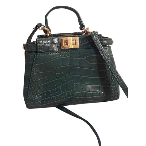 fendi micro peekaboo satchel bag|Fendi peekaboo crocodile.